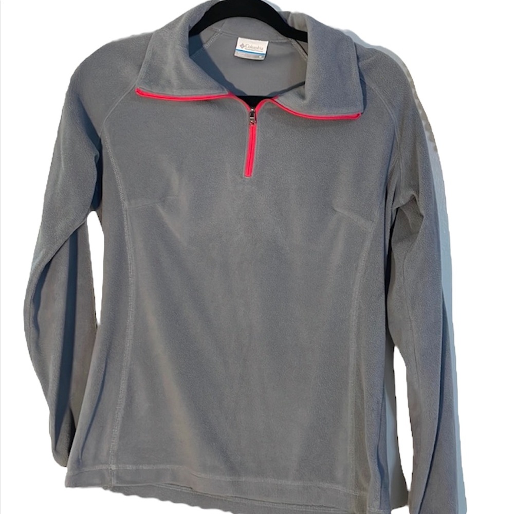 Columbia soft fleece 3/4 zipper fitted medium shirt